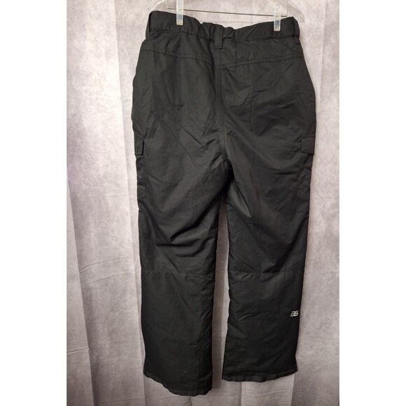 SkiGear Mens Insulated Cargo Ski  Pants Sz Large Black Weatherproof Outdoors - Picture 5 of 14